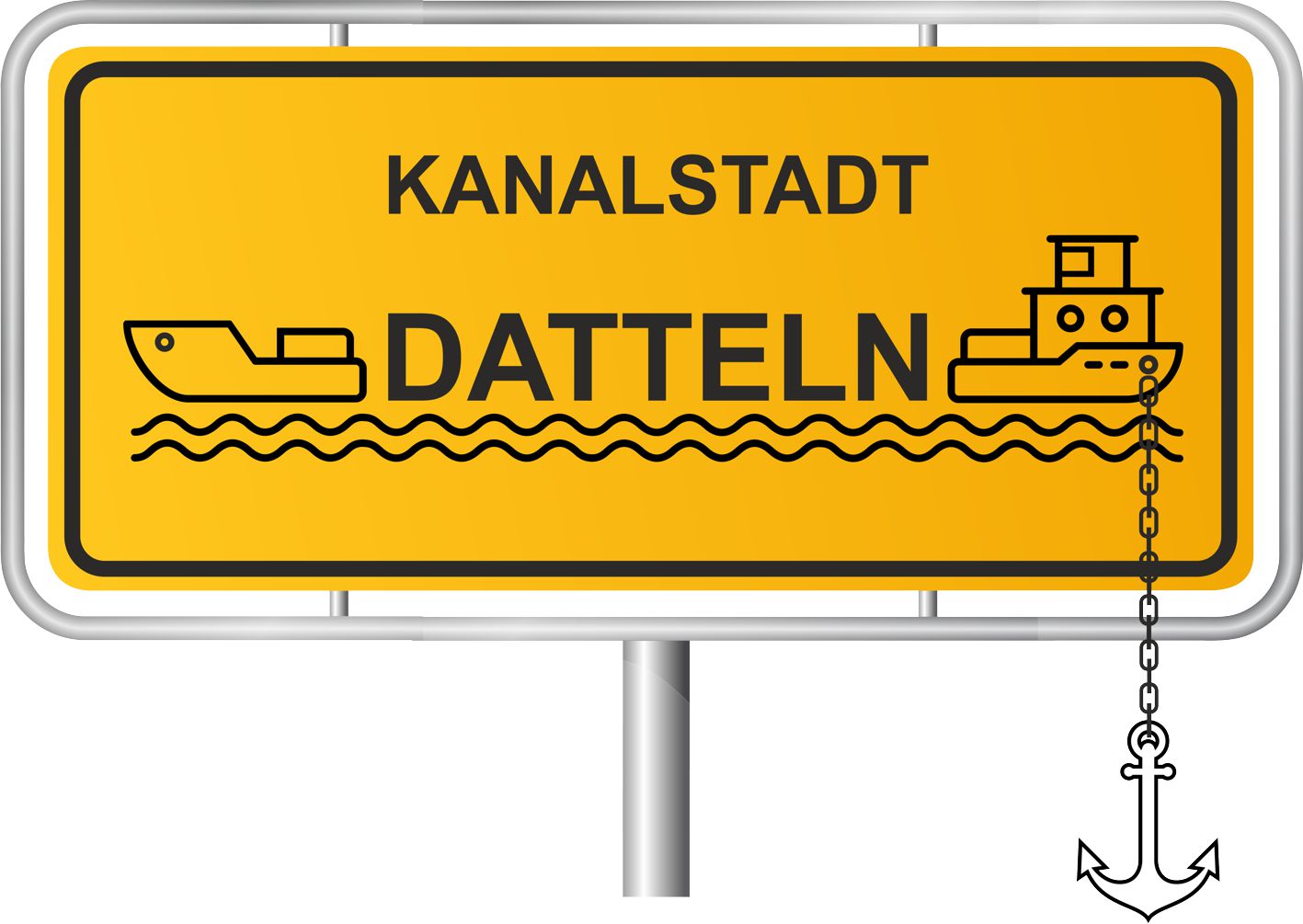 Ortsschild von Datteln