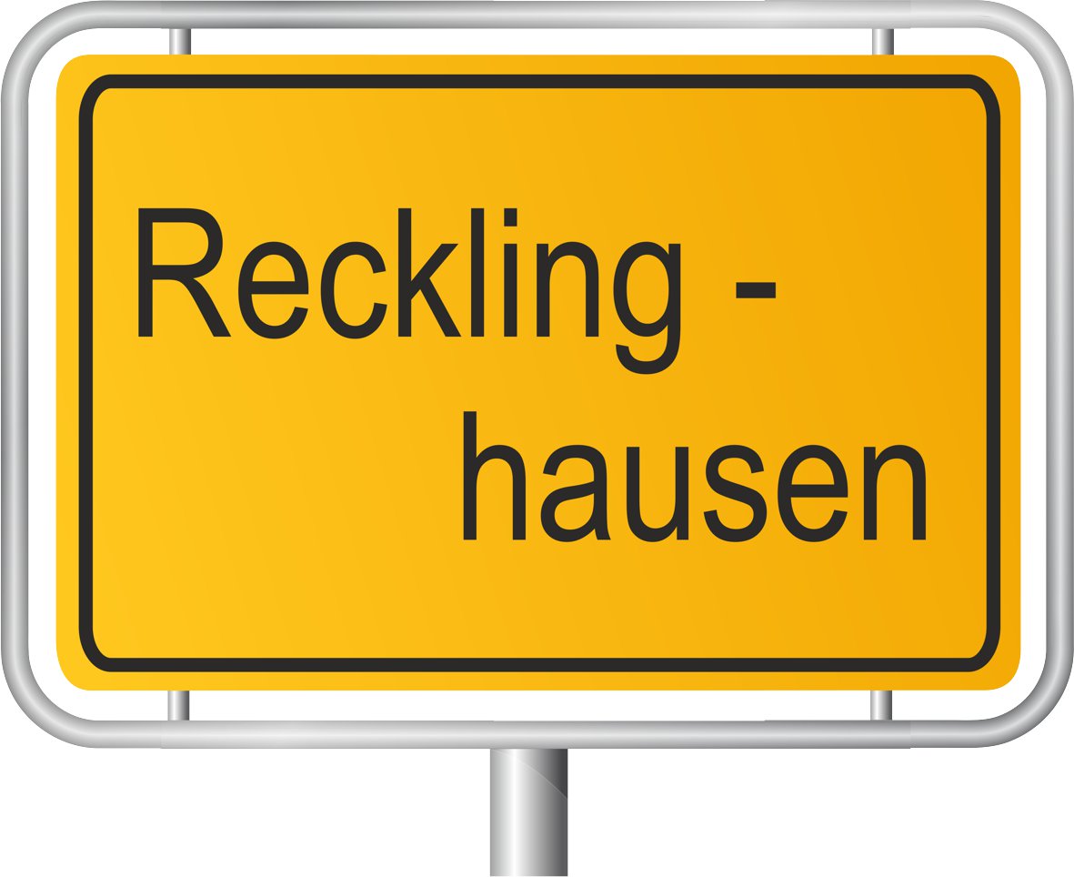 Ortsschild von Recklinghausen